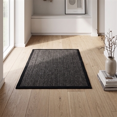 Dixie dørmåtte i Sisal, Black - 60x90 cm
